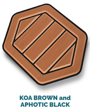 koa brown and black