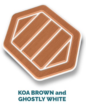 koa brown and white