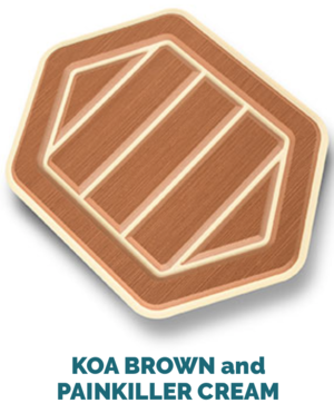 koa brown and cream