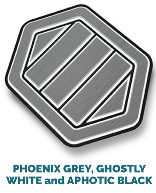 phoenix grey, ghostly white and black
